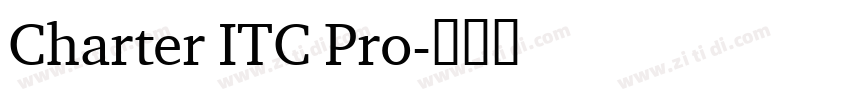 Charter ITC Pro字体转换